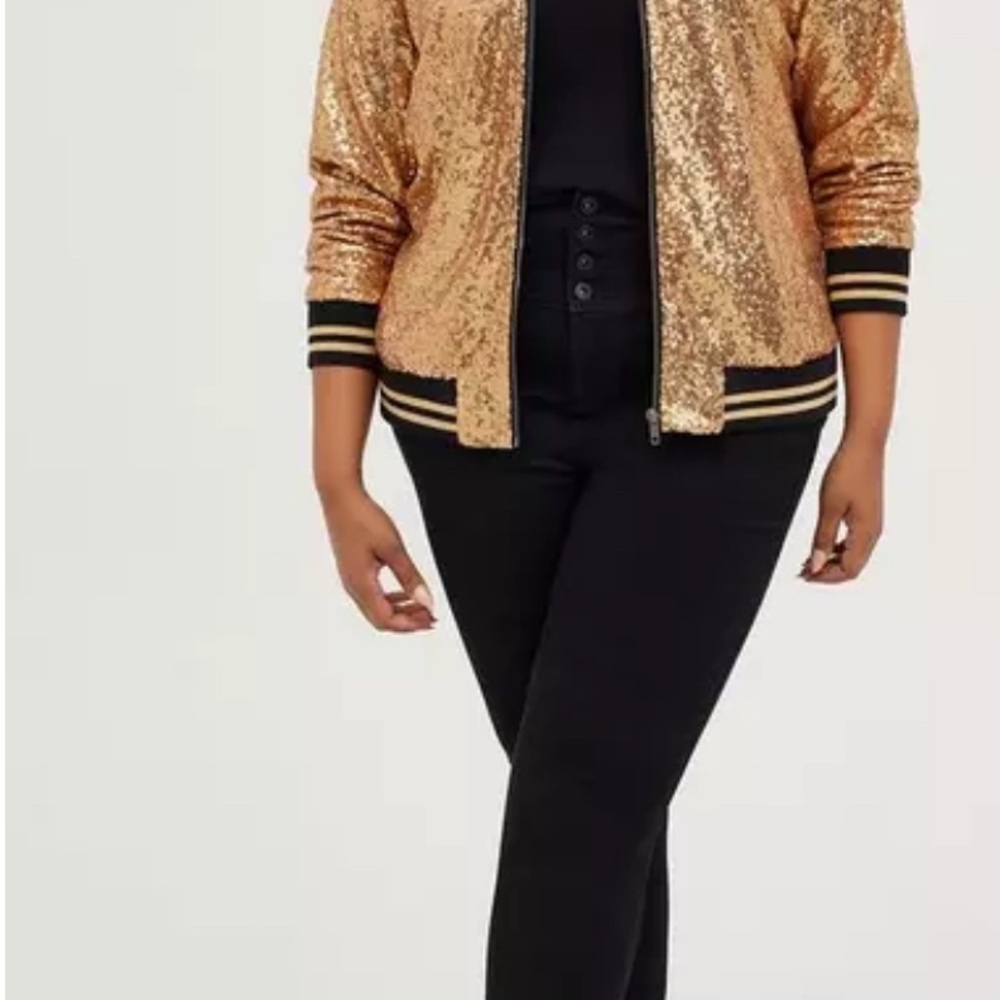 The Bomb Gold Sequin Bomber - Picture 4 of 7